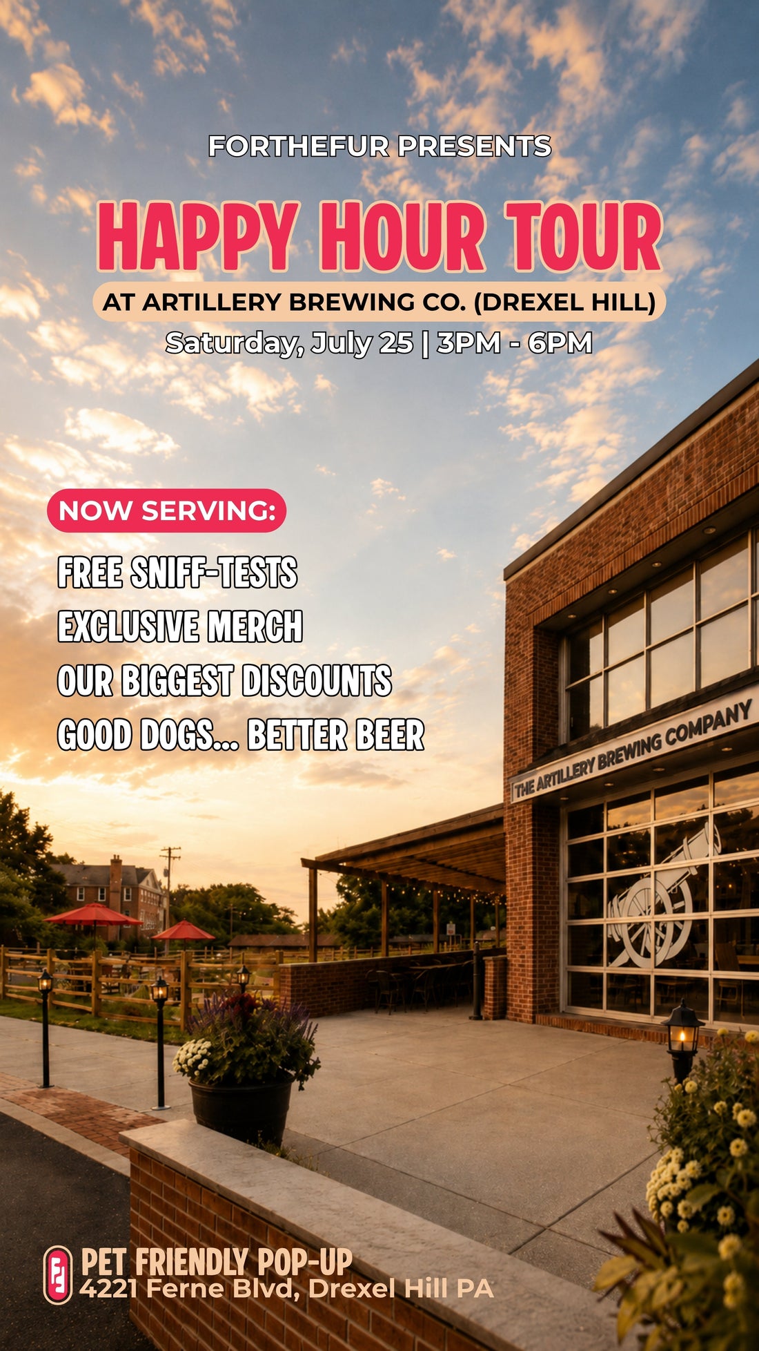 HAPPY HOUR TOUR - Artillery Brewing Co (Drexel Hill)